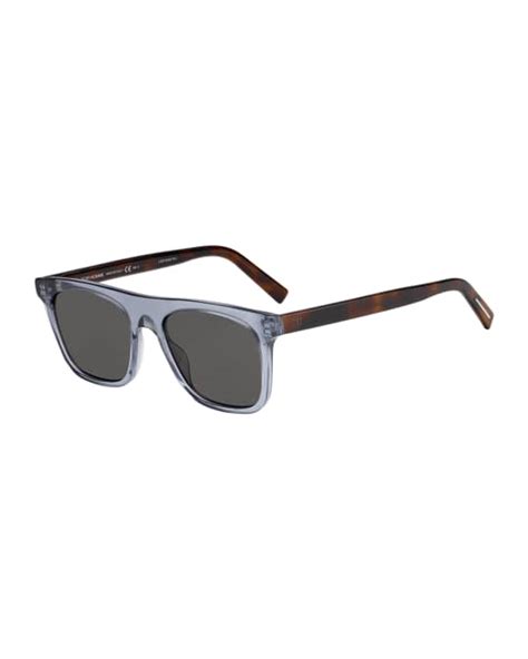 dior men's walks square two-tone acetate sunglasses